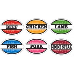 OVAL LABELS - KEEP REFRIGERATED - 1000 Full colour